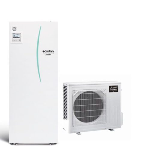 Šilumos siurblys oras-vanduo Mitsubishi Electric ZUBADAN SUZ-SHWM60VAH-SC /ECODAN EHST20D-YM9D su integr.200 ltr talpa (6.00 kw) 1Ø -25