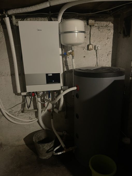 Šilumos siurblys oras-vanduo MIDEA M-Thermal Arctic MHA-V12W/D2RN8-B2 su HB-A160/CDS90GN8-B2 (12.00 kw)  3Ø  -25 - Image 4