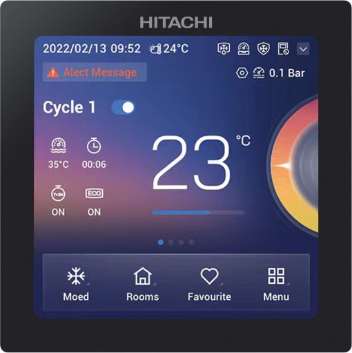Šilumos siurblys oras-vanduo HITACHI "air H2O 400"  12 kw be integr.talpos 3Ø -25 - Image 4