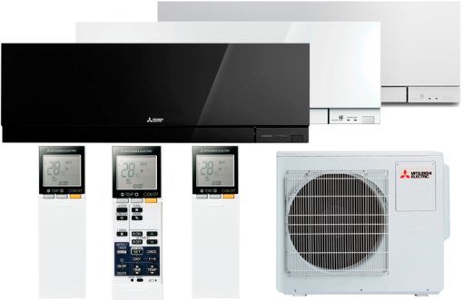 Multi-split komplektas Mitsubishi Electric išorinė dalis MXZ-4F83VFHZ (8.30 – 9.00 kw) su EF vidinėmis dalimis: MSZ-EF25VGK (2.50 – 3.20 kw) 2 vnt ir MSZ-EF35VGK (3.50 – 4.00 kw) 1 vnt -25 - Image 6