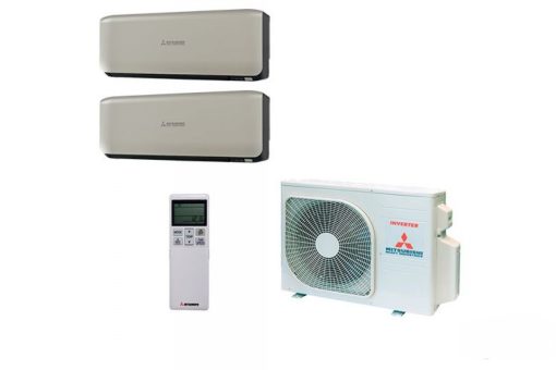 Multi-split komplektas Mitsubishi Heavy išorinė dalis SCM60ZS-W (6.00 - 6.80 kw) su Titanium PREMIUM vidinėmis dalimis: 1 vnt SRK20ZS-WT (2.00 kw) + 1 vnt SRK50ZS-WT (5.00 kw)  -15