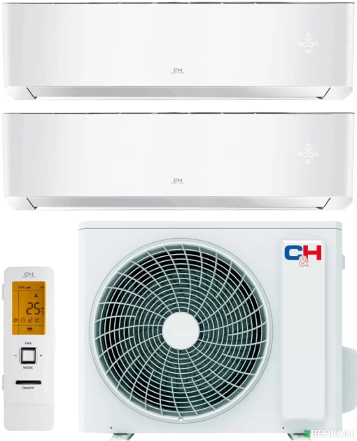 Multi-split komplektas Cooper&Hunter CHML-U18RK2-NG (5.20 - 5.40 kw) su 2 vnt SUPREME Continental White CH-S09FTXAL-WP(I) (2.70 - 2.93) kw