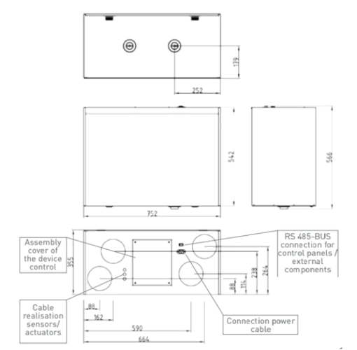 Entalpinis vertikalus rekuperatorius Zehnder PAUL Focus 200 ERV - Image 3
