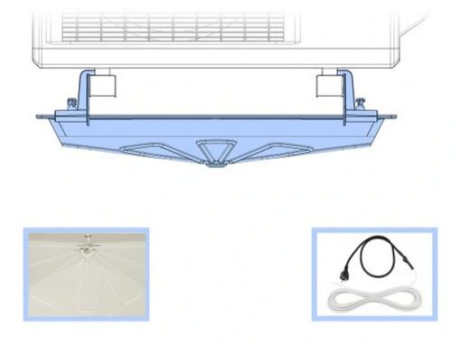 Šildomas kondensato rinktuvas-vonelė 1050x400 mm su laikikliais - Image 4